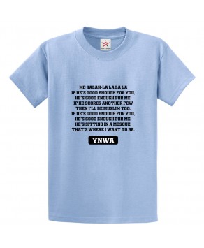 Mo Salah LA LA LA LA Classic Unisex Kids and Adults Fan T-Shirt For Football Fans